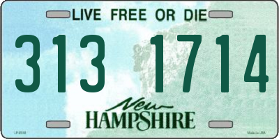 NH license plate 3131714