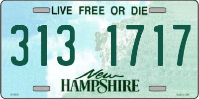 NH license plate 3131717