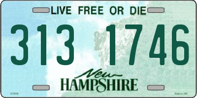 NH license plate 3131746