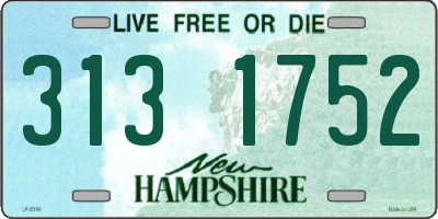 NH license plate 3131752