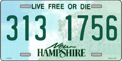 NH license plate 3131756