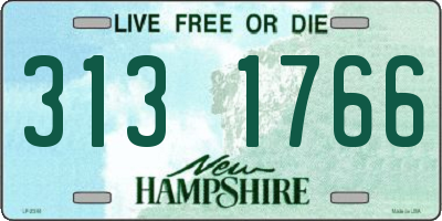 NH license plate 3131766