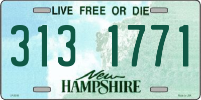 NH license plate 3131771