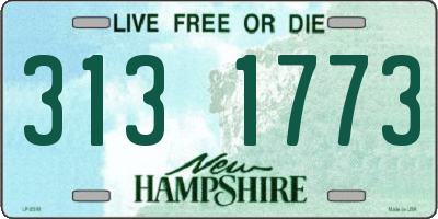 NH license plate 3131773