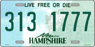 NH license plate 3131777