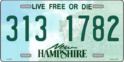 NH license plate 3131782