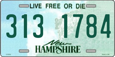 NH license plate 3131784
