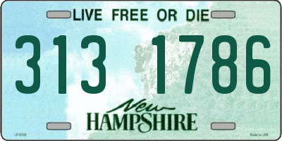 NH license plate 3131786