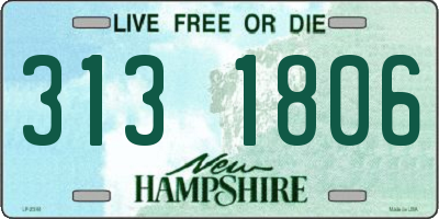 NH license plate 3131806