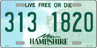 NH license plate 3131820