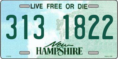 NH license plate 3131822