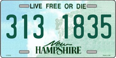 NH license plate 3131835
