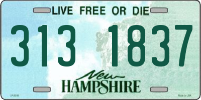 NH license plate 3131837
