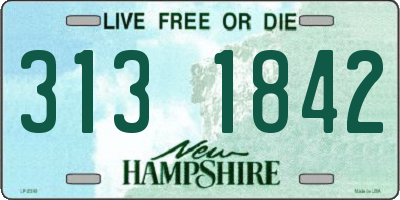 NH license plate 3131842