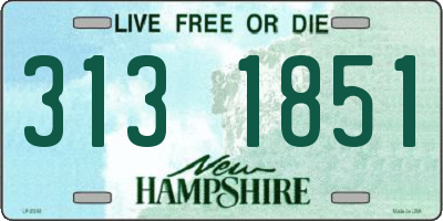 NH license plate 3131851