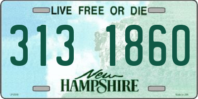 NH license plate 3131860