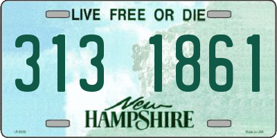 NH license plate 3131861