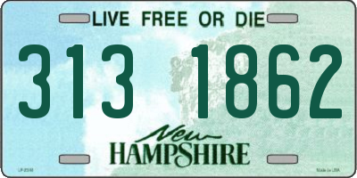 NH license plate 3131862