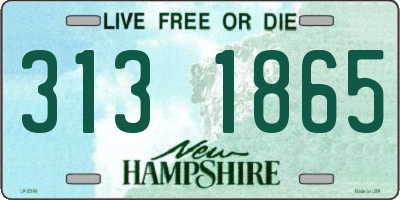 NH license plate 3131865