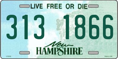 NH license plate 3131866
