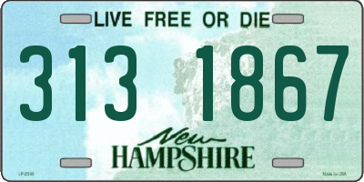 NH license plate 3131867