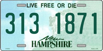 NH license plate 3131871