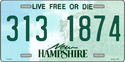 NH license plate 3131874