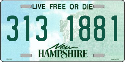 NH license plate 3131881