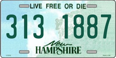 NH license plate 3131887
