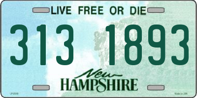 NH license plate 3131893