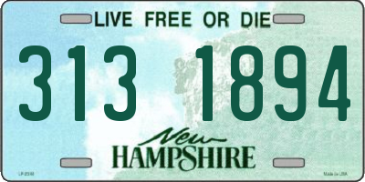 NH license plate 3131894