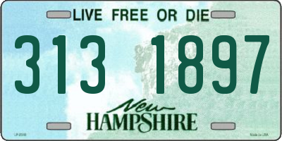 NH license plate 3131897