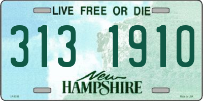 NH license plate 3131910