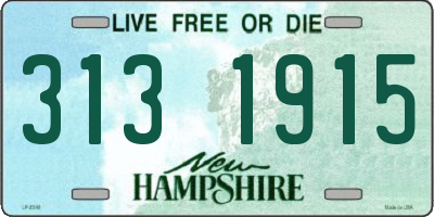 NH license plate 3131915