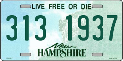 NH license plate 3131937