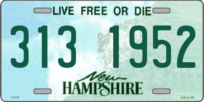 NH license plate 3131952