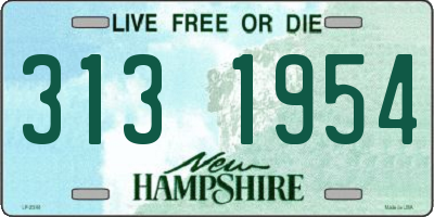 NH license plate 3131954