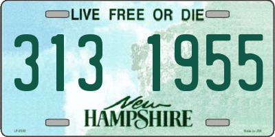 NH license plate 3131955