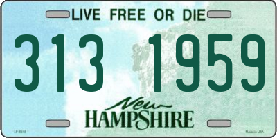 NH license plate 3131959