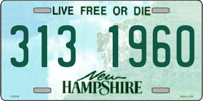 NH license plate 3131960