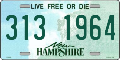 NH license plate 3131964