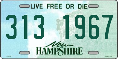 NH license plate 3131967