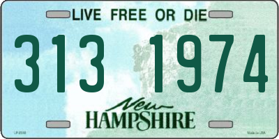 NH license plate 3131974