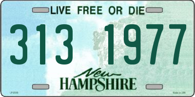 NH license plate 3131977