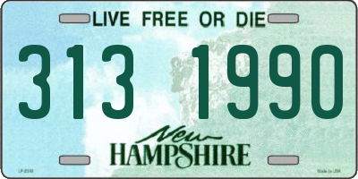 NH license plate 3131990