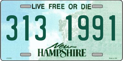 NH license plate 3131991