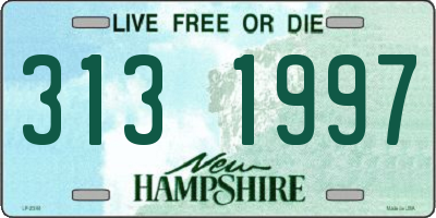 NH license plate 3131997