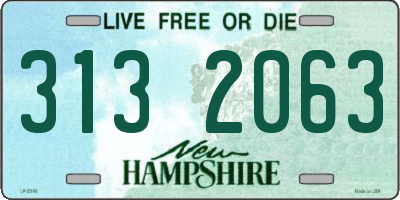 NH license plate 3132063
