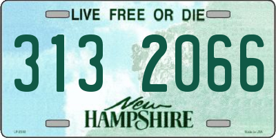 NH license plate 3132066