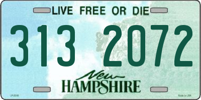 NH license plate 3132072